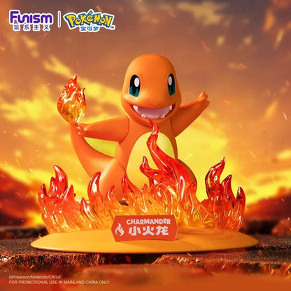 Figurines Colorées des Starter-Pokémon Glumanda, Schiggy et Bisasam (12-14 cm)