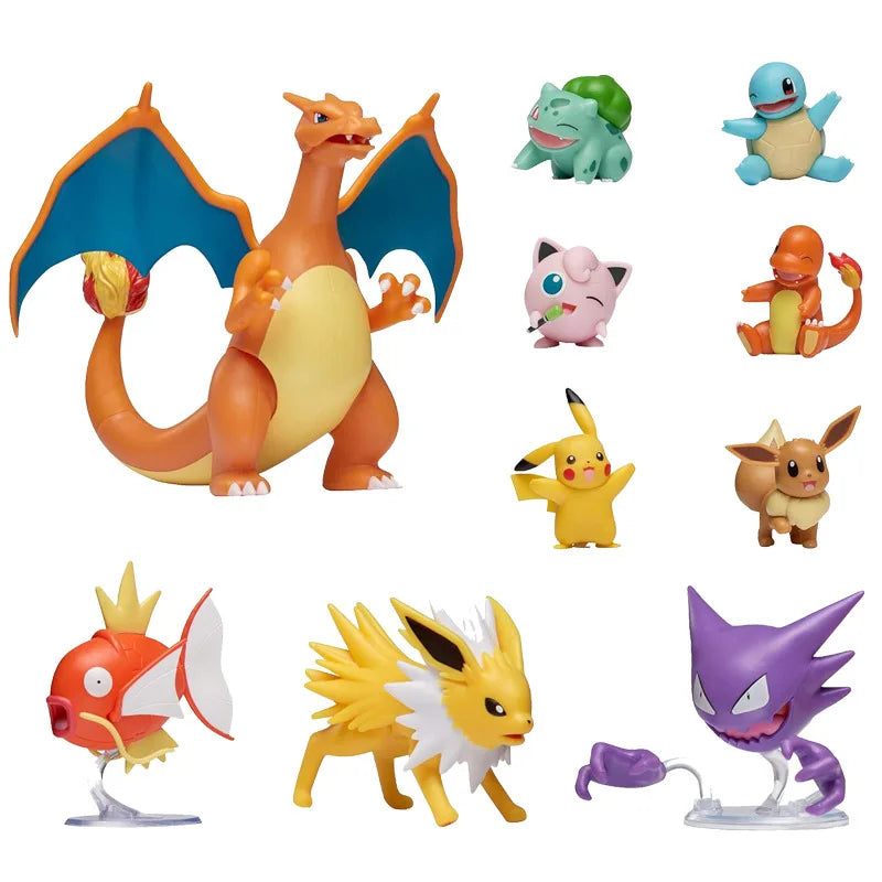 Set de Figurines Ultimate Battle Pokémon - 10 Personnages Épiques