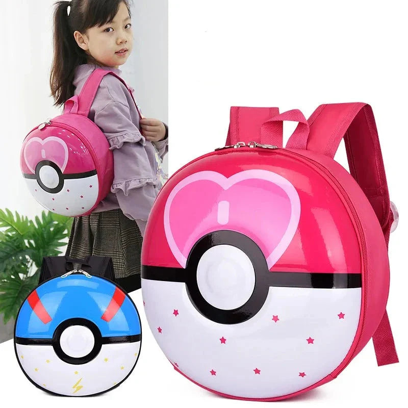 Kinder  Rucksack im Pokeball Aussehen - viele Motive