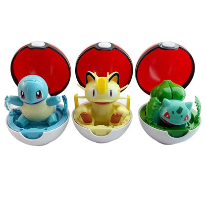 Set de Pokéballs avec Figurines Émblématiques Pokémon