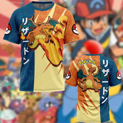 Stylishe Bunte Sommer T-Shirts Trikots mit vielen Pokemon Motiven