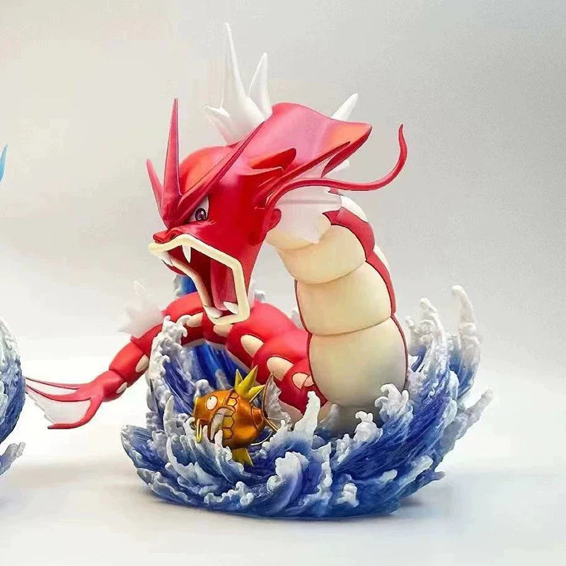 Figurine Gyarados Normal et Shiny avec Magikarp - 15 cm