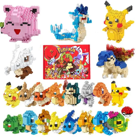 Coffret Cadeau Pokémon avec 8 Figurines à Construire