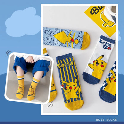 Chaussettes Pokémon Pikachu - Lot de 5 Paires Pour Enfants