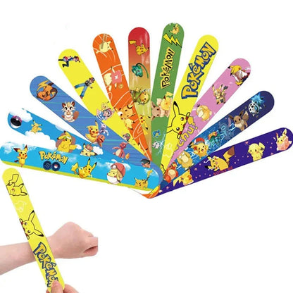 Bracelets Slap Pokémon pour Enfants - Lot de 3, 6 ou 12