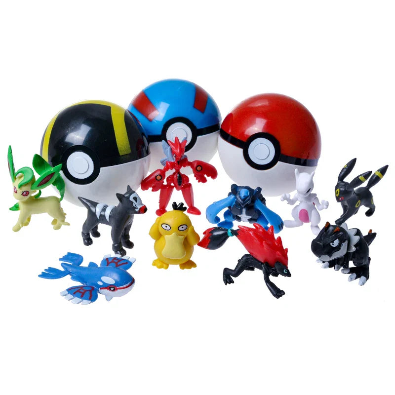 Coffret Pokémon Deluxe : 36 Figurines + 3 Pokéballs