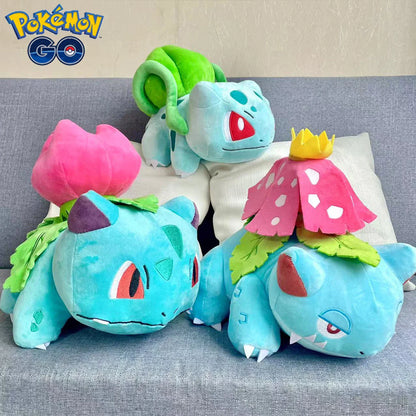 Peluches Pokémon Bisasam, Bisaflor et Bisaknosp (25-30 cm)