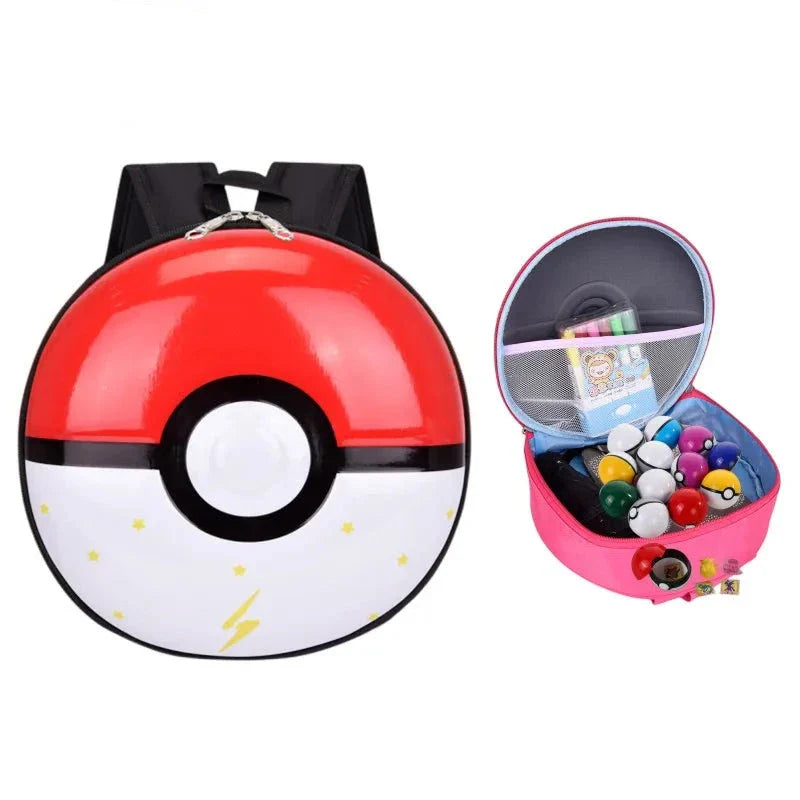 Kinder  Rucksack im Pokeball Aussehen - viele Motive