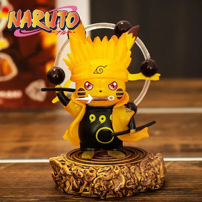 Figurines Pikachu Naruto : Obito, Madara, Kakashi & Sasuke