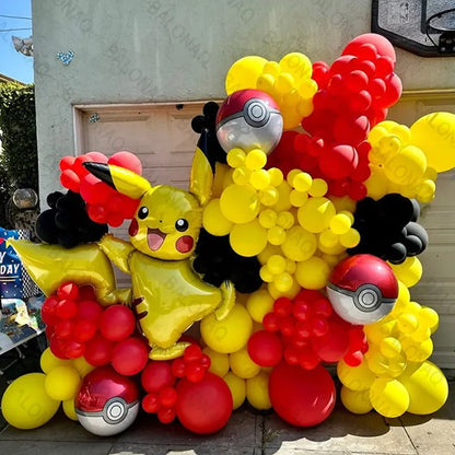 Set de Ballons Pikachu 106 pièces pour Anniversaire et Fête Pokémon