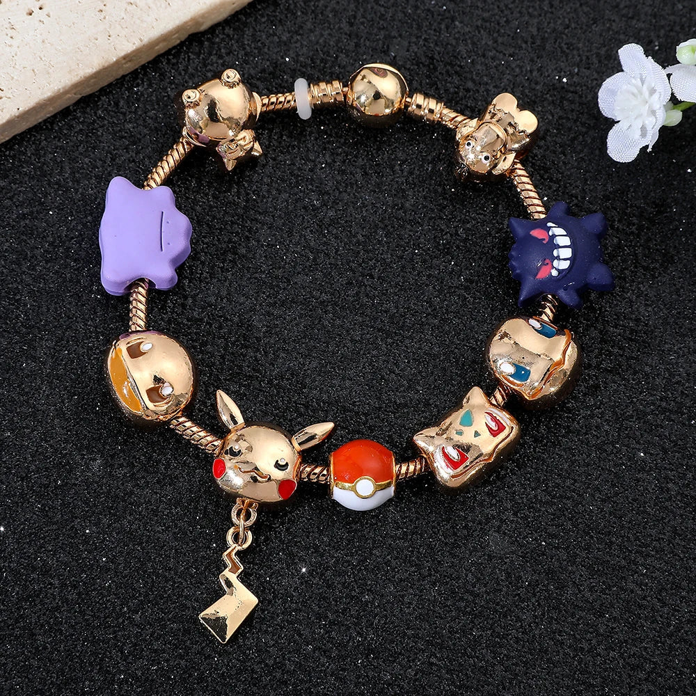 Bracelet Pokémon avec Pendentifs Iconiques