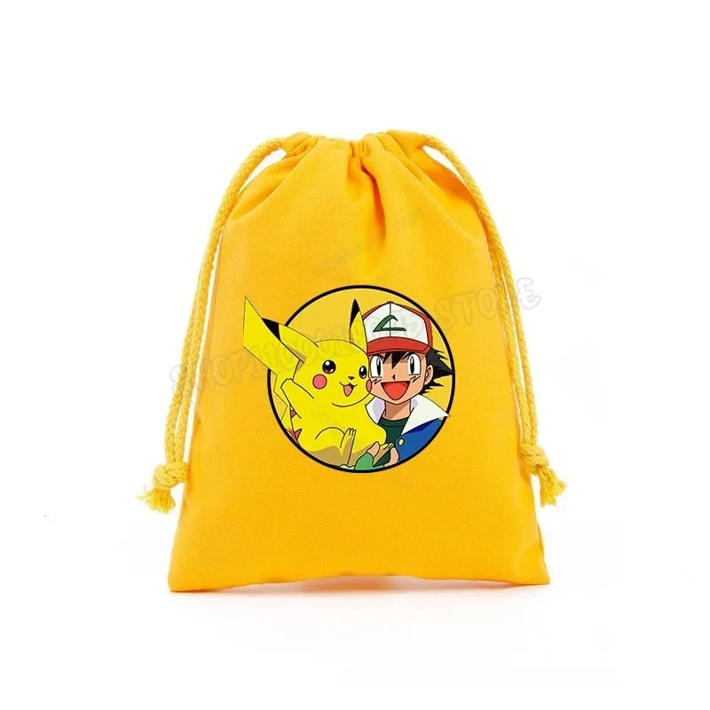 Sac en Toile Pokémon Tachen avec Cordon et Personnages Émérites