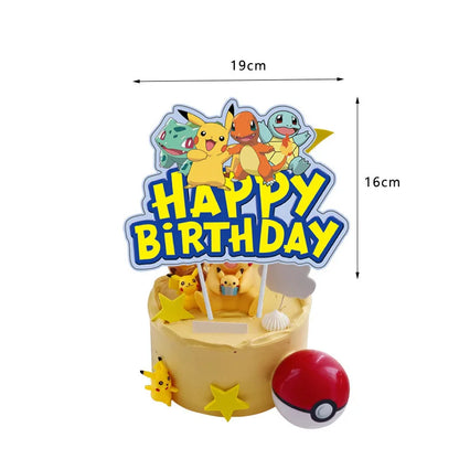 Topper de Gâteau Pikachu Festif