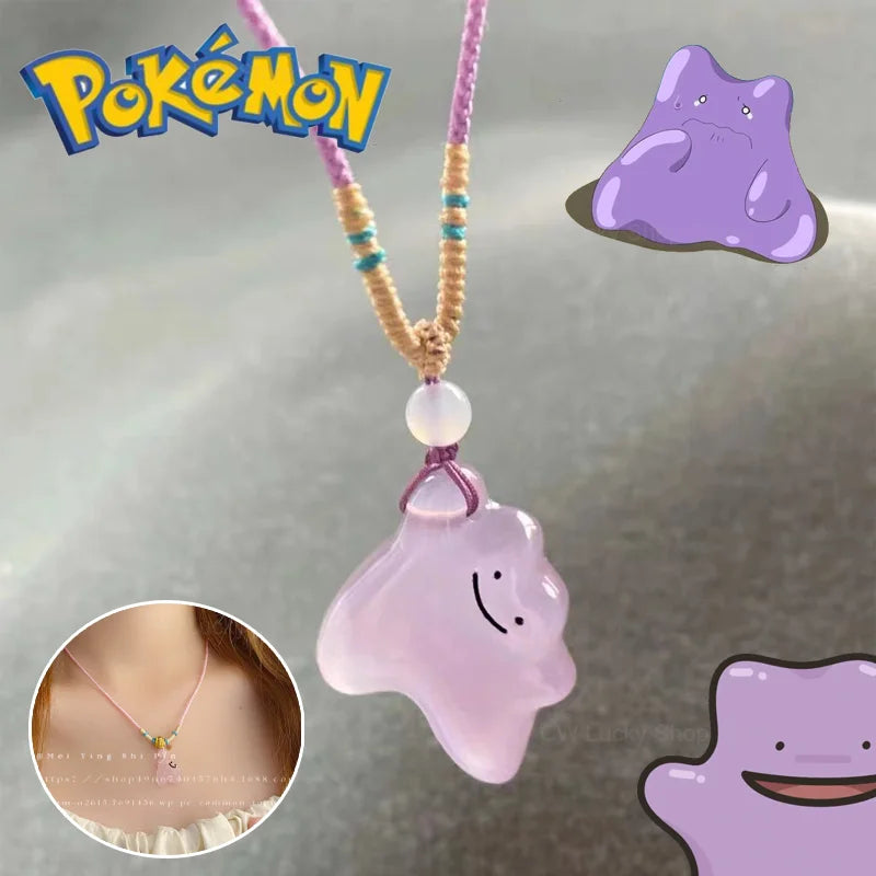 Collier Ditto Charmant pour Fans de Pokémon