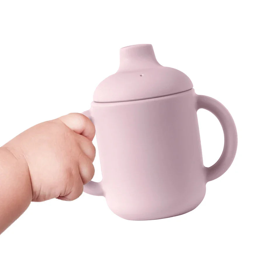 Gourde Bébé Bec en Silicone Pastel pour l'Apprentissage de l'Hydratation