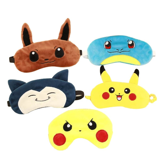 Masque de sommeil Pokémon avec motifs variés