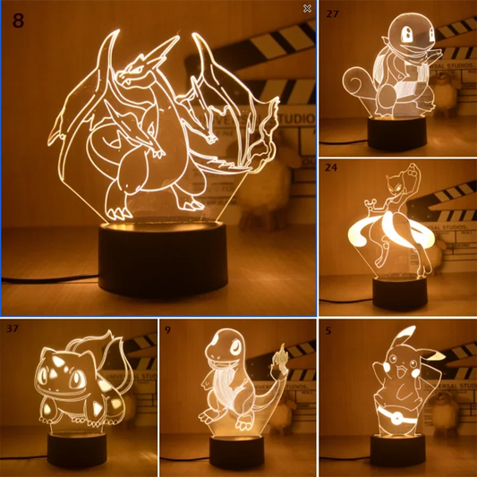 Lampe Décorative Pokémon LED - Ambiance Chaleureuse et Stylée