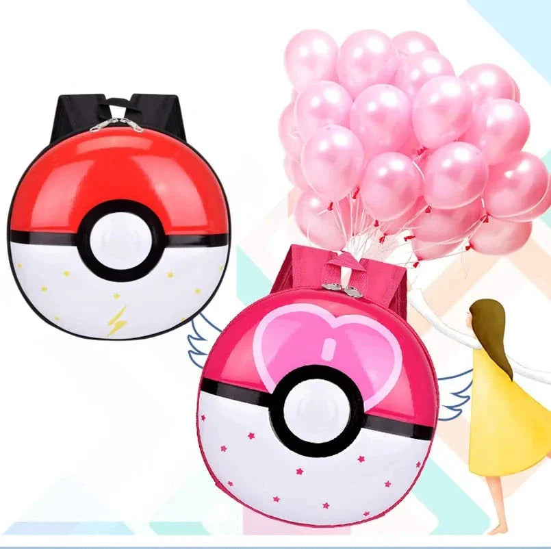 Kinder  Rucksack im Pokeball Aussehen - viele Motive