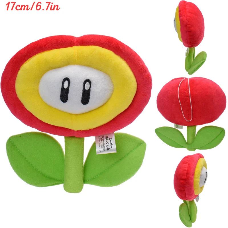 Peluche Fleur Mario - Douceur et Magie du Monde Mario