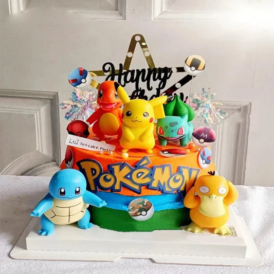 Ensemble de Décoration de Gâteau Pikachu - 13 Pièces pour Anniversaire