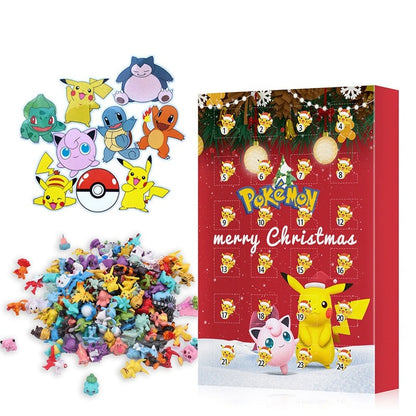 Calendrier de l'Avent Pokémon Pikachu avec 24 Figurines Collectibles