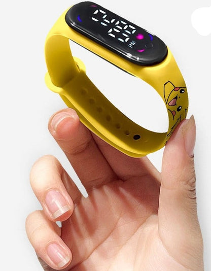 Montre Digitale Pokémon LED pour Enfants avec Charge Fonctionnelle