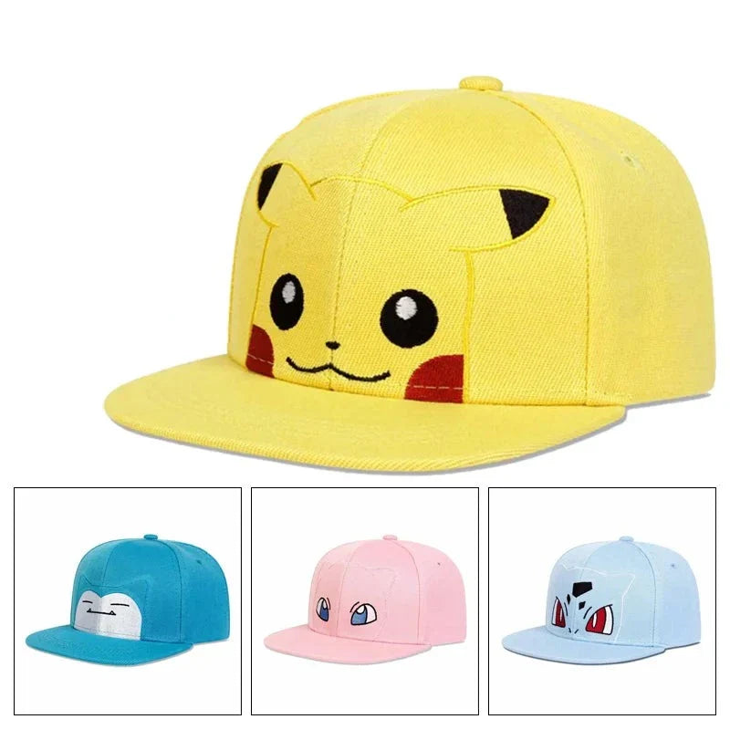 Casquette Pokémon Relaxo, Pummeluff, Schiggy et Pikachu - Style et Confort