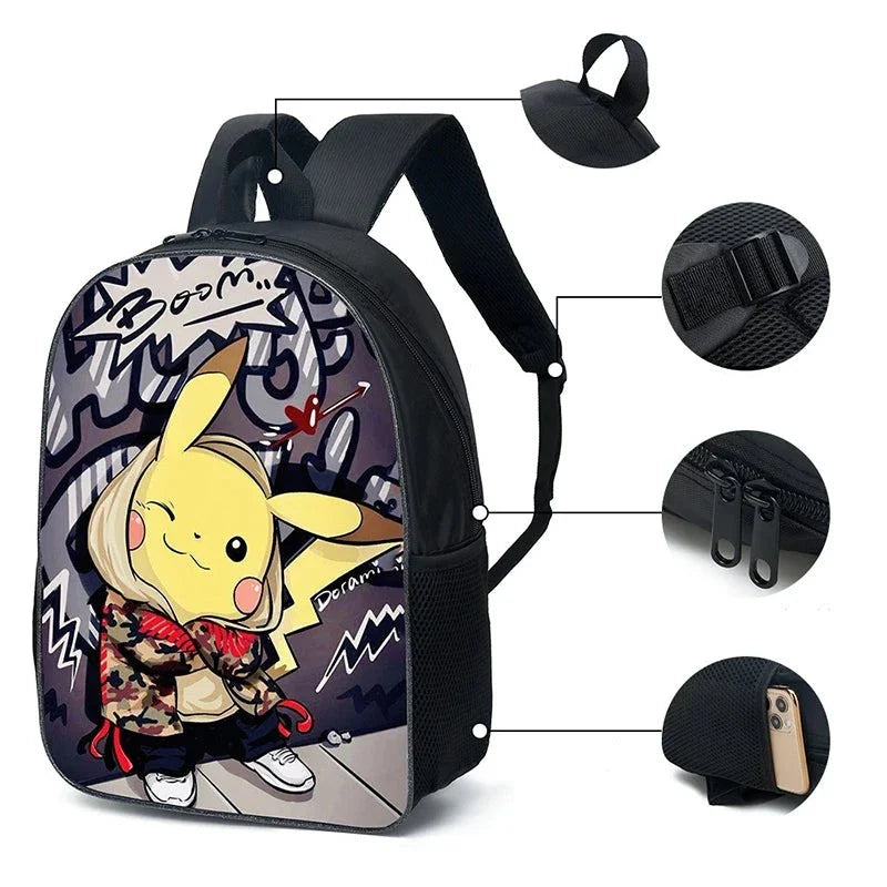 Rucksack Pokémon Evoli et Pikachu pour enfants - Aventure stylée !