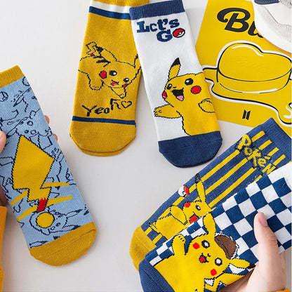 Chaussettes Pokémon Pikachu - Lot de 5 Paires Pour Enfants