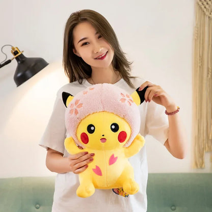 XXL Pikachu Sakura en Peluche - 30cm ou 40cm