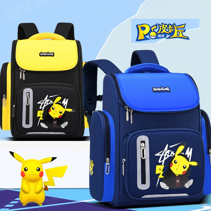 Sac à dos Pokémon Pikachu bleu ou jaune pour enfants