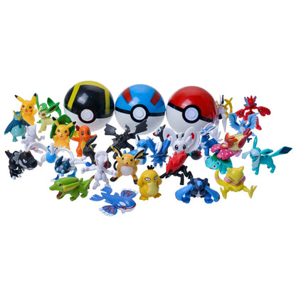 Coffret Pokémon Deluxe : 36 Figurines + 3 Pokéballs