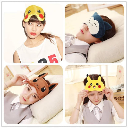 Masque de sommeil Pokémon avec motifs variés