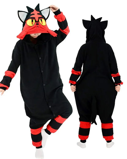 Litten Flamiau Onesie Cosplay Kostüm