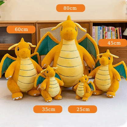 Dragoran Dragonite XXL 35/85 cm - Peluche Câline et Magique