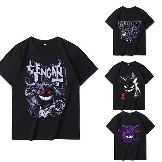 T-shirts d'été Gengar pour fans de Pokémon