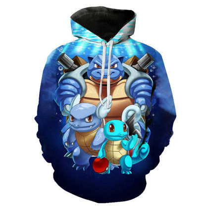 Hoodies Pokémon Unisexes Colorés avec Motifs Variés