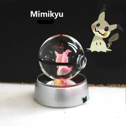 Kristall Pokeball mit 3D Effekt Realxo Mewtu Pikachu uvm. kaufen