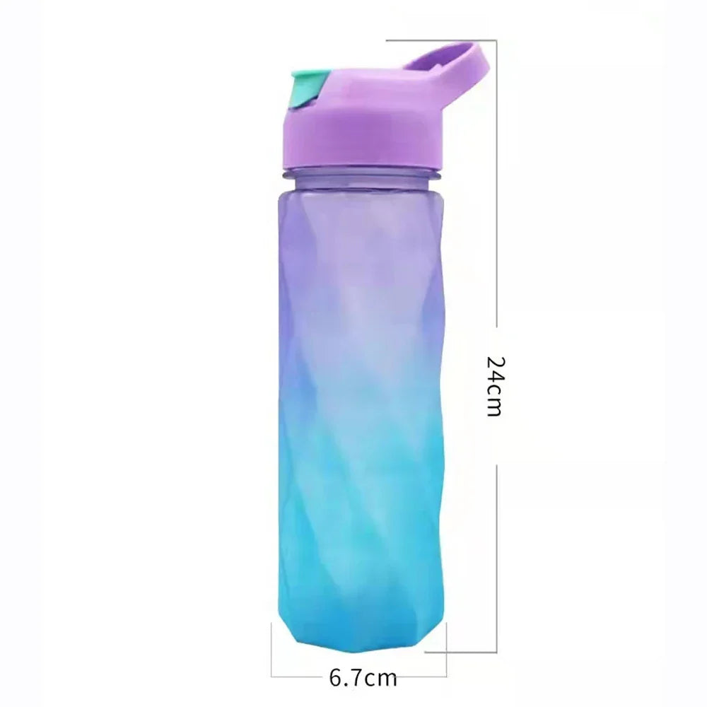 Gourde Sportive Design Coloré avec Paille Intégrée 600 ml