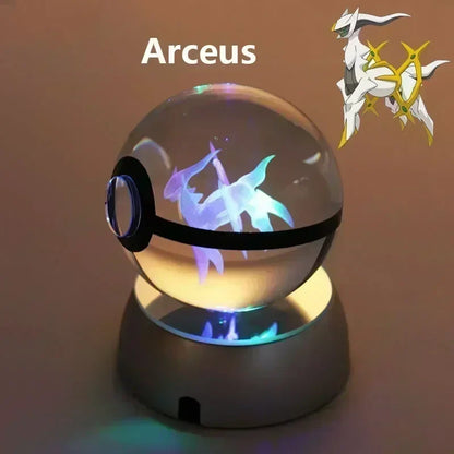 Kristall Pokeball mit 3D Effekt Realxo Mewtu Pikachu uvm. kaufen