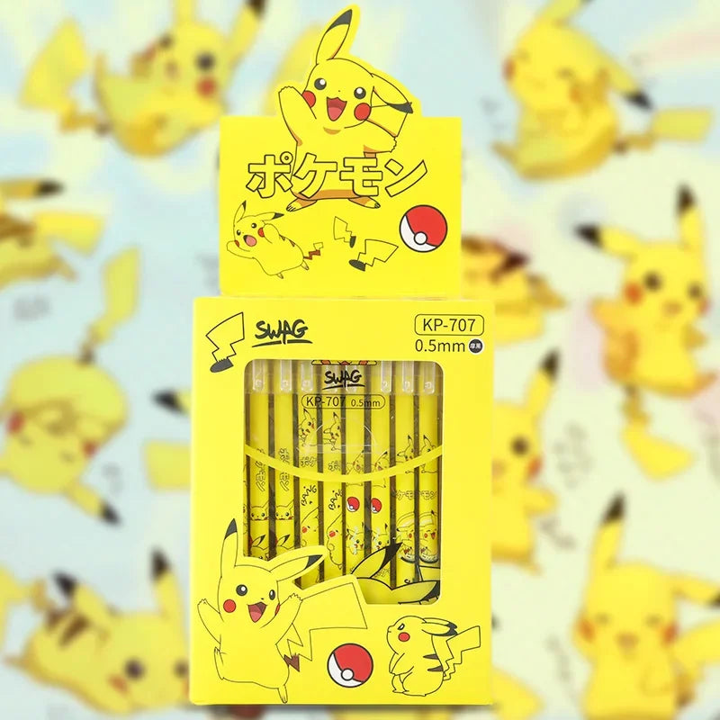 Stylos Pikachu Noir 0,5 mm - Pack de 12