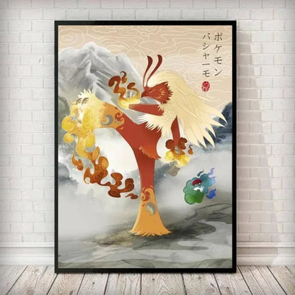 Affiche en Toile Pokémon – Magie et Couleurs pour Votre Intérieur