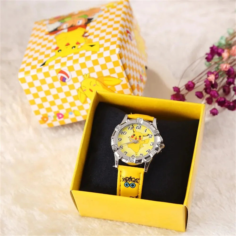 Montre Pokémon Pikachu avec boîte cadeau amusante