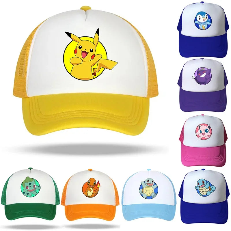 Casquettes d'été Pokémon avec motifs emblématiques pour enfants