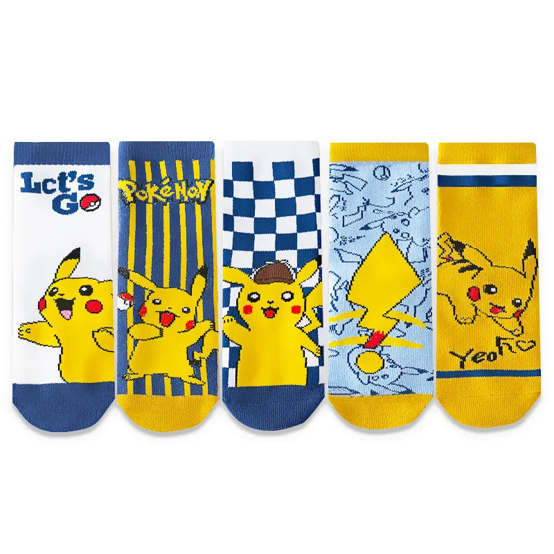 Chaussettes Pokémon Pikachu - Lot de 5 Paires Pour Enfants