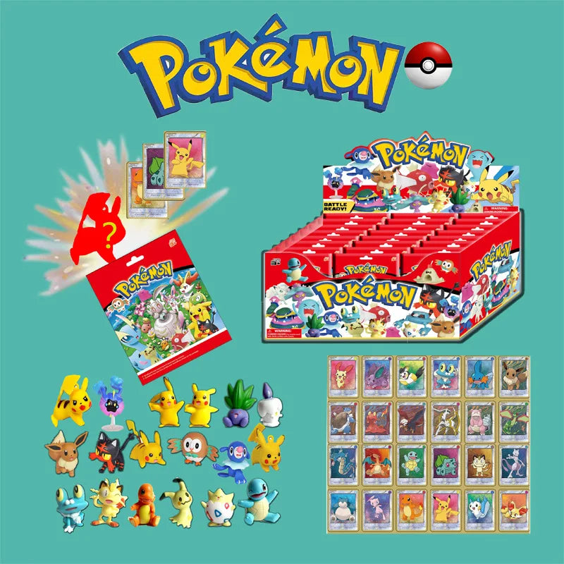 Coffret Surprise Pokémon : 24 Paquets avec Figurines et Cartes À Collectionner