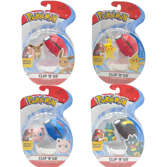 Wct Pokémon Clip'n Go Spielzeug Figure mit Pokeball Pummeluff