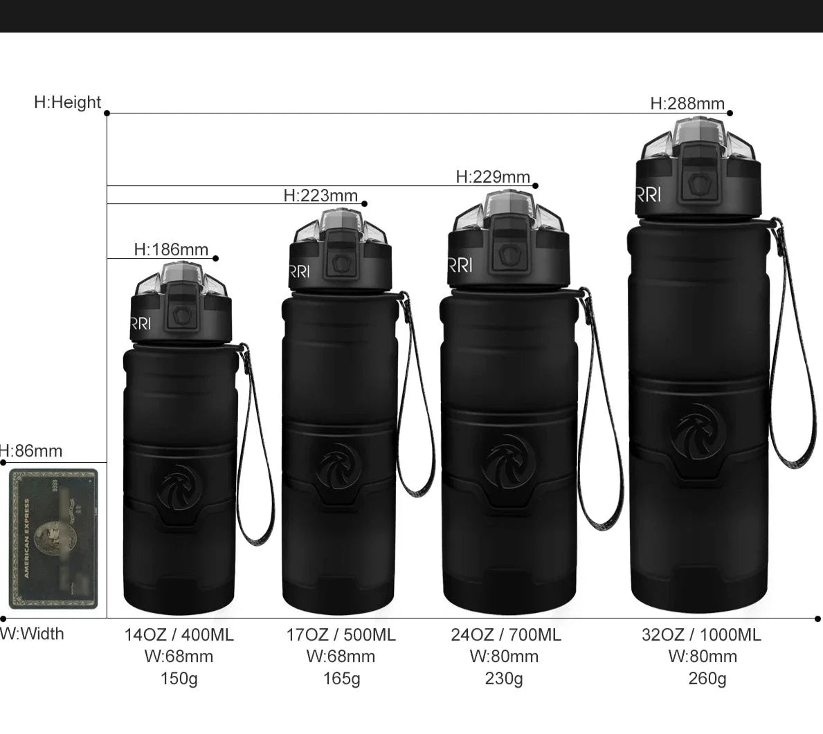 Gourde ZORRI Sans BPA - Élégance et Hydratation Pratique