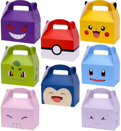 Boîtes de cadeau Pokémon Pummeluff et Pikachu - 8 pièces élégantes