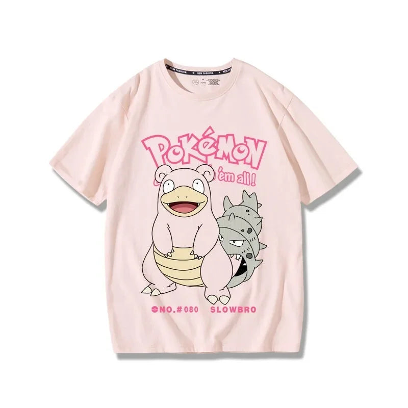 T-shirt d'été Pikachu à manches courtes